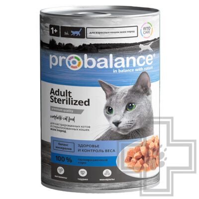 ProBalance Adult Sterilized Консервы для стерилизованных кошек, с курицей