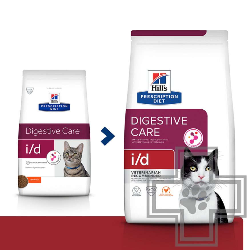 Hill's PD i/d Корм-диета для кошек при расстройствах пищеварения, с курицей