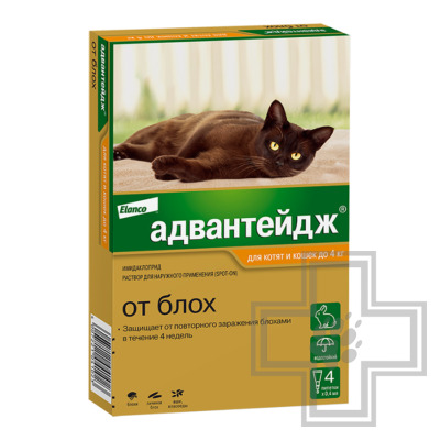 Адвантейдж Капли на холку от блох (цена за 1 пипетку)