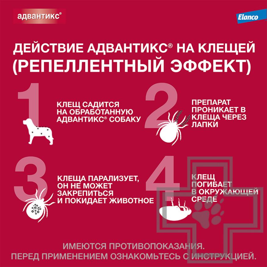 Адвантикс Капли на холку от блох, клещей и комаров (цена за 1 пипетку) Адвантикс Капли на холку от блох, клещей и комаров (цена за 1 пипетку)