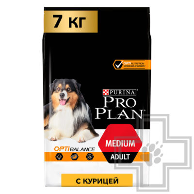 Pro Plan Optibalance Medium Adult Корм для взрослых собак средних пород, с курицей