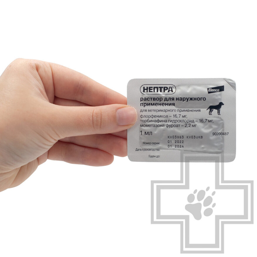 Нептра Раствор для лечения отита у собак (цена за 1 пипетку) Нептра Раствор для лечения отита у собак (цена за 1 пипетку)