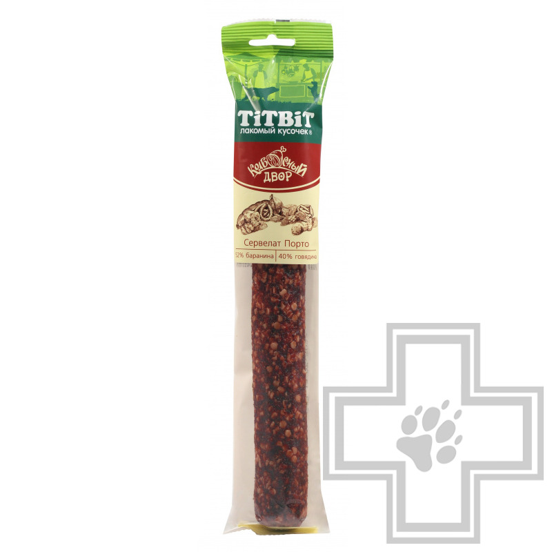 TiTBiT Сервелат Порто для собак Колбасный двор