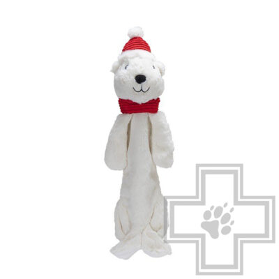 Beeztees Игрушка "Рождественский белый медведь" для собак