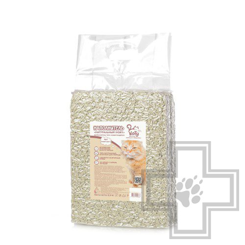 Коту Наполнитель Tofu "Натуральный IVORY" соевый комкующийся, без запаха