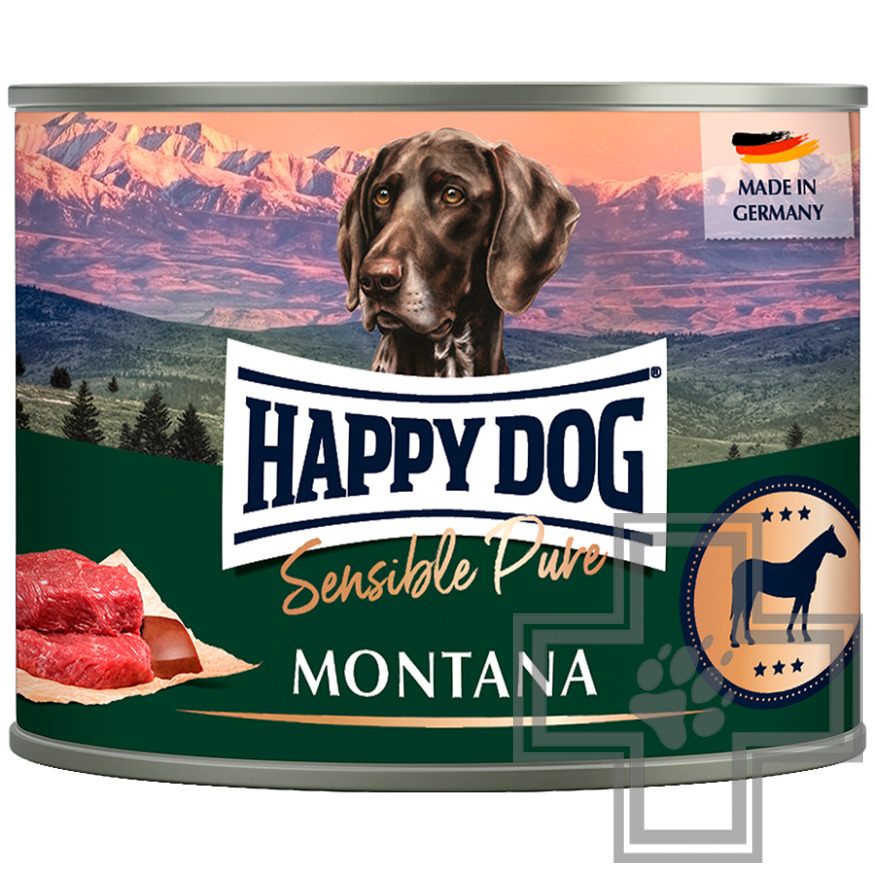 Happy Dog Sensible Pure Montana Консервы для взрослых собак всех пород, с кониной