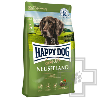 Happy Dog Neuseeland Корм для взрослых собак средних и крупных пород с проблемами ЖКТ, с ягненком