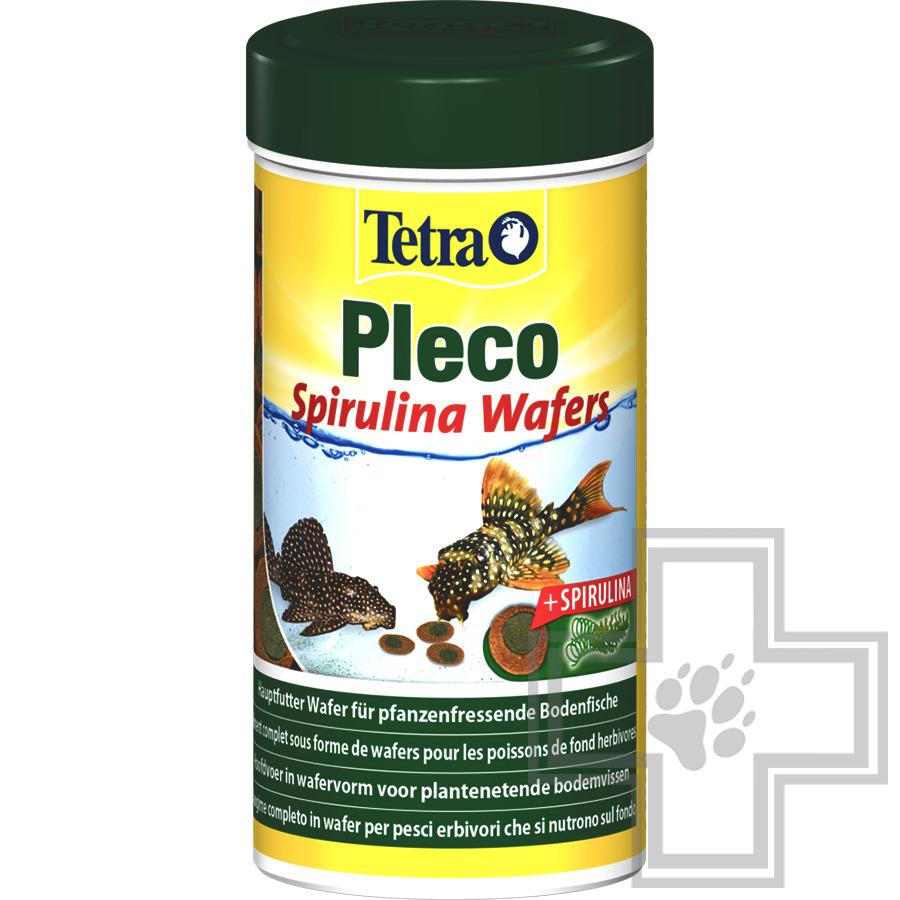 Tetra Pleco Spirulina Wafers Корм для всех видов травоядных донных рыб