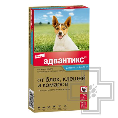 Адвантикс Капли на холку от блох, клещей и комаров (цена за 1 пипетку)