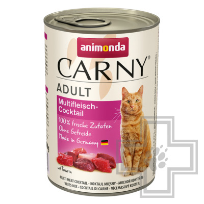 Carny Adult Консервы для взрослых кошек, паштет мультимясной коктейль из говядины и курицы