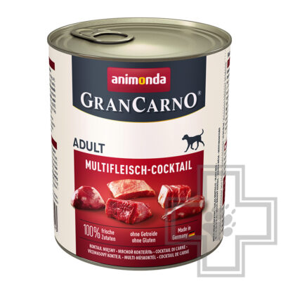 GranCarno Консервы для взрослых собак, мультимясной коктейль
