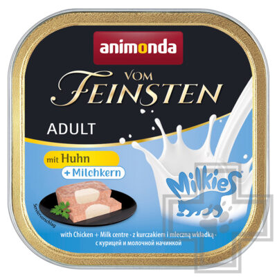 Vom Feinsten Adult Milkies Консервы для взрослых кошек, с курицей и молочной начинкой