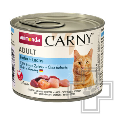 Carny Adult Консервы для взрослых кошек, с курицей и лососем