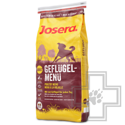 Josera Poultry Menu 25/13 Корм для взрослых собак всех пород, с мясом птицы и рисом