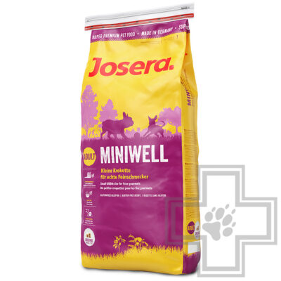 Josera MiniWell Adult 27/16 Корм для взрослых собак мелких пород, с птицей и рисом