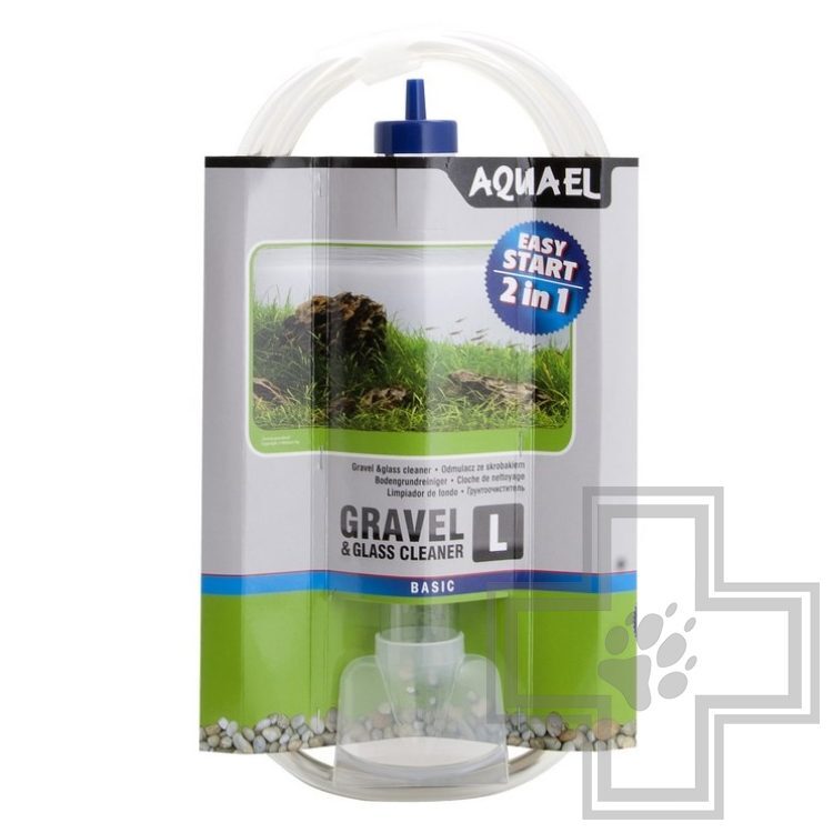 Aquael Gravel & Glass Cleaner Сифон круглый малый