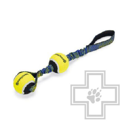 Beeztees Игрушка для собак "Теннисные мячи со шнуром", 44 см