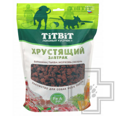 TiTBiT Завтрак хрустящий с бараниной для собак всех пород