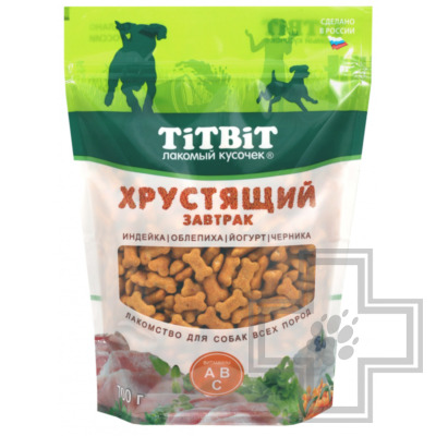 TiTBiT Завтрак хрустящий с индейкой для собак всех пород