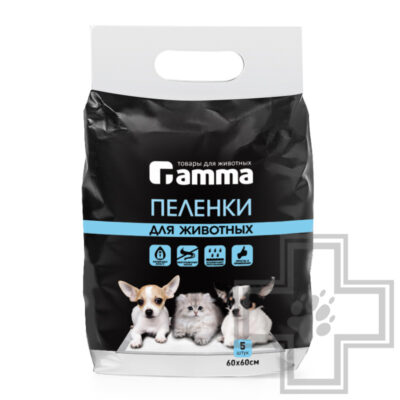 Gamma Пеленки для животных, 60х60 см (цена за 1 упаковку)