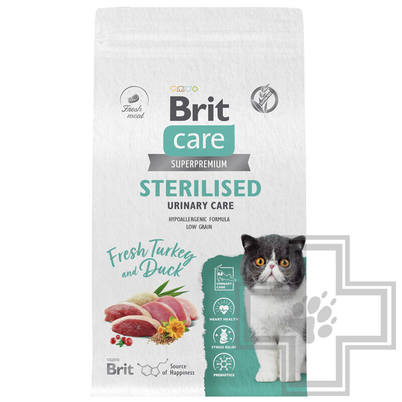 Брит Кеа Sterilised Urinary Care Корм для стерилизованных кошек и для профилактики МКБ, с индейкой Брит Кеа Sterilised Urinary Care Корм для стерилизованных кошек и для профилактики МКБ, с индейкой