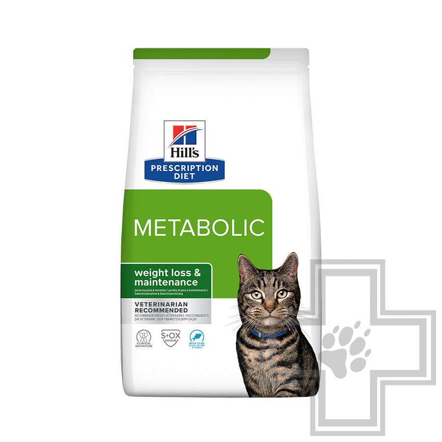 Hill's PD Metabolic Корм-диета для кошек при избыточном весе и ожирении, с тунцом