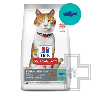 Hill's SP Sterilised Корм для стерилизованных котят и кошек до 7 лет, с тунцом