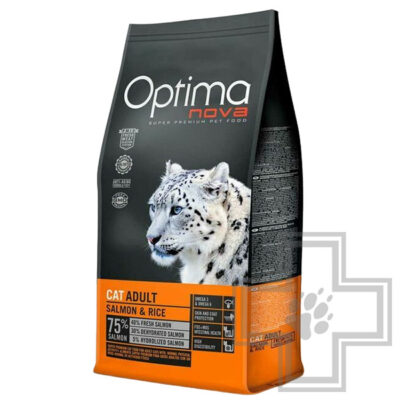 Optima Nova Cat Adult Корм для взрослых кошек, с лососем и рисом