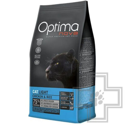 Optima Nova Cat Light Корм для взрослых кошек с избыточным весом, с курицей и рисом