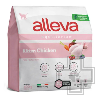 Alleva Equilibrium Корм для котят, беременных и кормящих кошек, с курицей