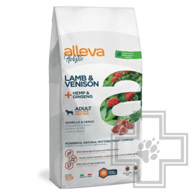 Alleva Holistic Корм беззерновой для взрослых собак средних и крупных пород, с ягненком и олениной