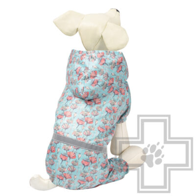 Triol Костюм-дождевик со светоотражающей лентой "Маковое поле", голубой с рисунком