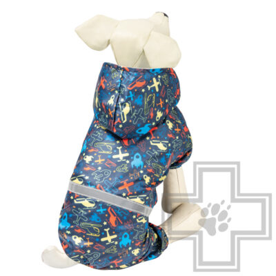 Triol Костюм-дождевик со светоотражающей лентой "Полет", синий с рисунком