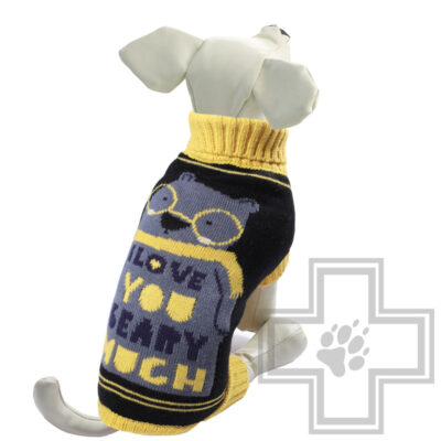 Triol Свитер "Мишка", черный с рисунком