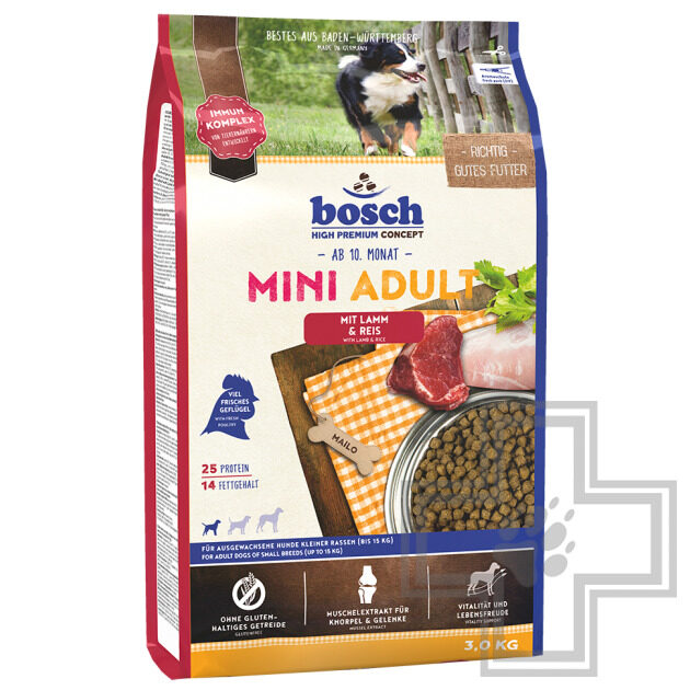 Bosch Adult Mini Корм для взрослых собак мелких пород, с ягненком и рисом