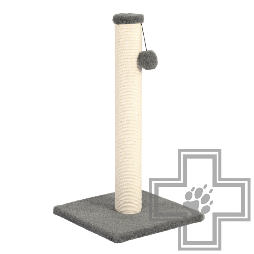 Q-zoo Когтеточка-столбик с площадкой хлопок L Q-zoo Когтеточка-столбик с площадкой хлопок L