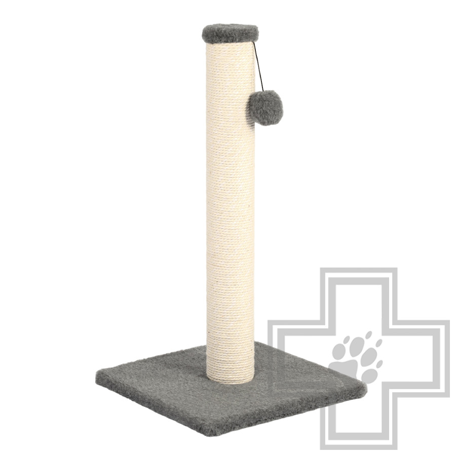 Q-zoo Когтеточка-столбик с площадкой хлопок L