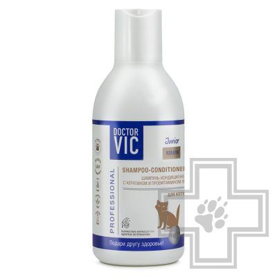 Doctor VIC Шампунь-кондиционер с кератином и провитамином B5 для котят