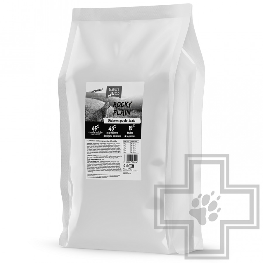 Natura Wild Rocky Plain Adult Sterilized Корм для взрослых стерилизованных кошек, с курицей