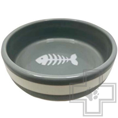 №1 Миска керамическая "Рыбка", с рисунком