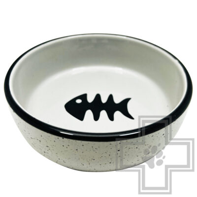 №1 Миска керамическая "Рыбка", с рисунком