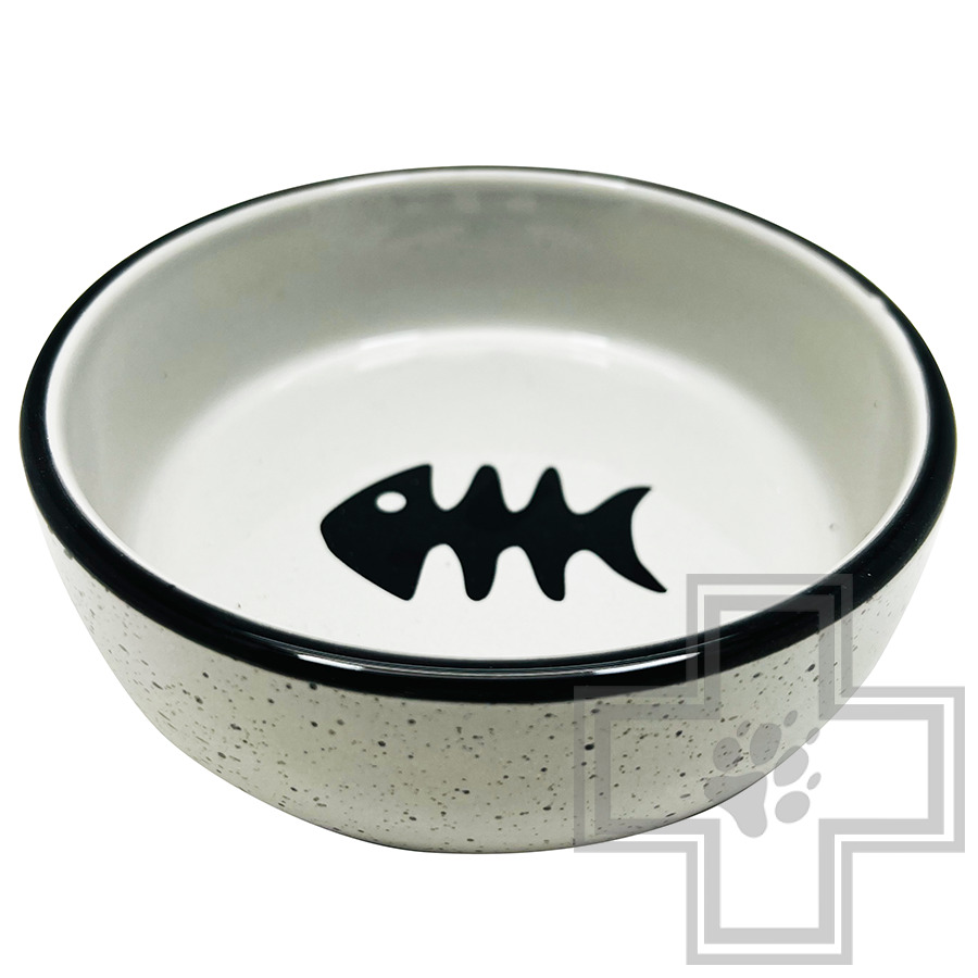 №1 Миска керамическая "Рыбка", с рисунком