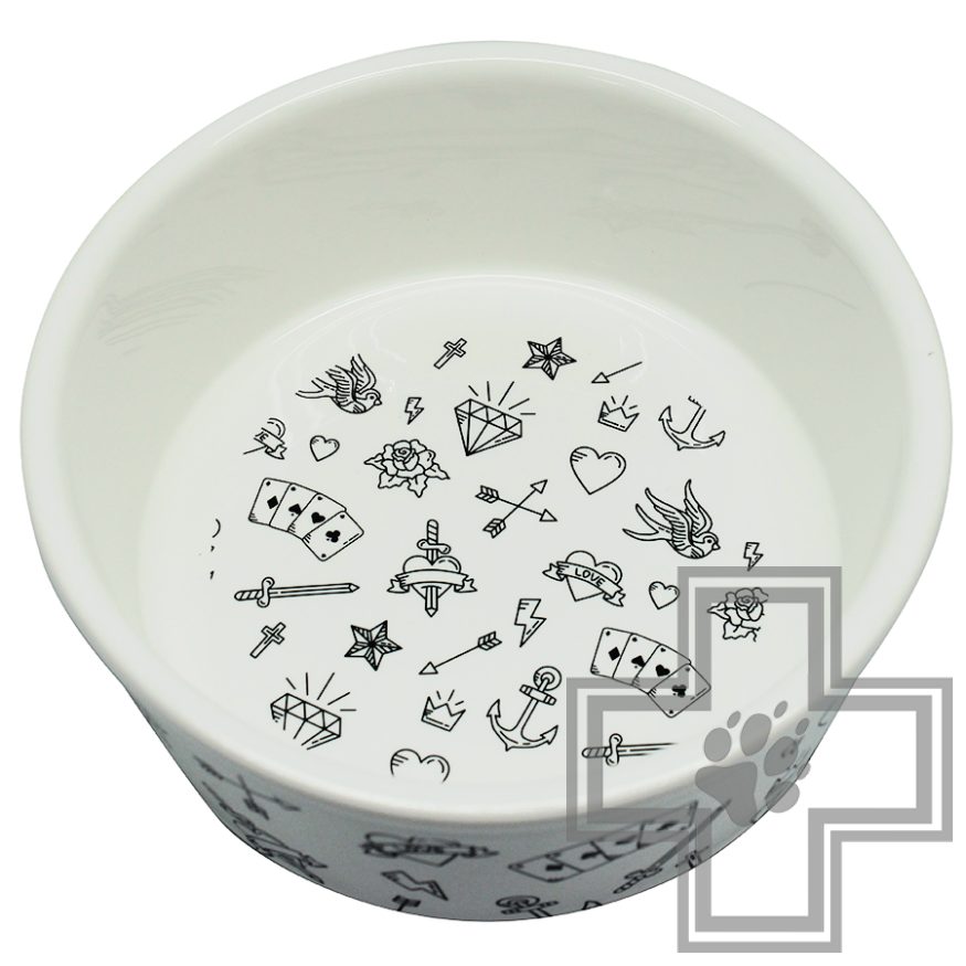 №1 Миска керамическая "LOVE" с рисунком на бортике №1 Миска керамическая "LOVE" с рисунком на бортике