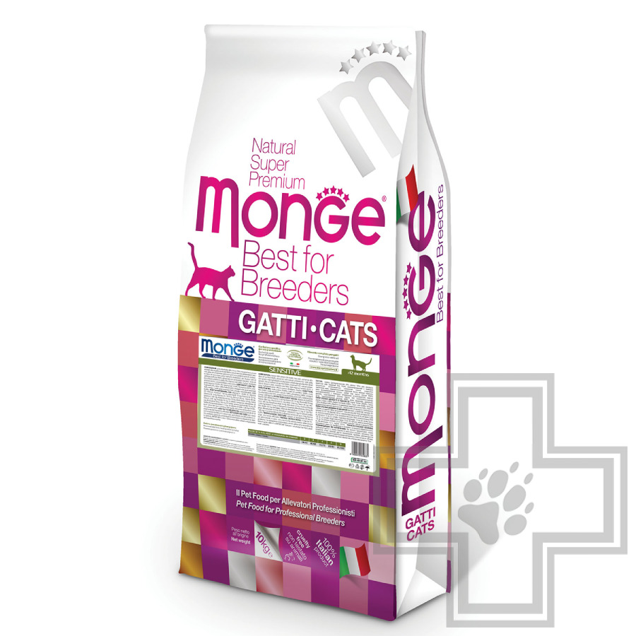 Monge Sensitive Корм для взрослых кошек с чувствительным пищеварением, с курицей