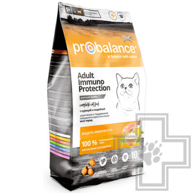 ProBalance Immuno Protection Корм для взрослых кошек для иммунитета, с индейкой и курицей