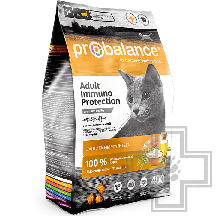 ProBalance Immuno Protection Корм для взрослых кошек для иммунитета, с индейкой и курицей