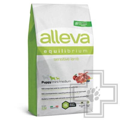 Alleva Equilibrium Sensitive Корм для щенков мелких и средних пород, с ягненком