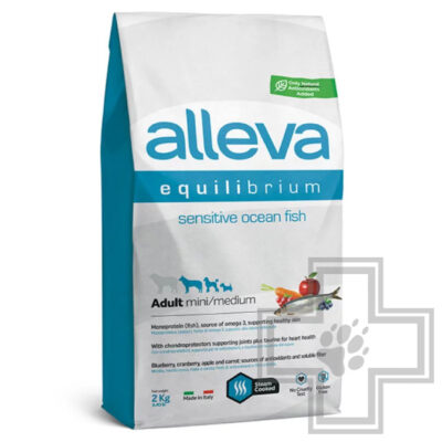 Alleva Equilibrium Sensitive Корм для взрослых собак мелких и средних пород, с рыбой