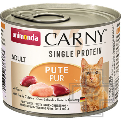 Carny Adult Single Protein Консервы для взрослых кошек, с индейкой