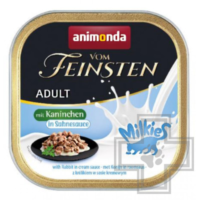 Vom Feinsten Adult Milkies Консервы для взрослых кошек, c кроликом в сливочном соусе